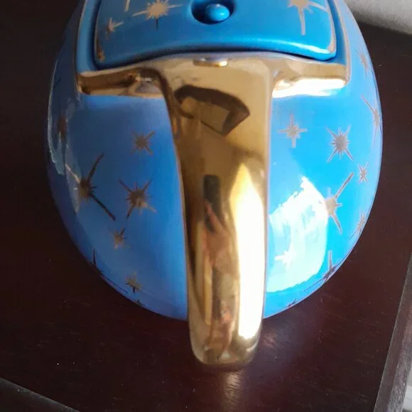 HALL Periwinkle Atomic Starburst 6 Cup Teapot - Picture 4 of 9